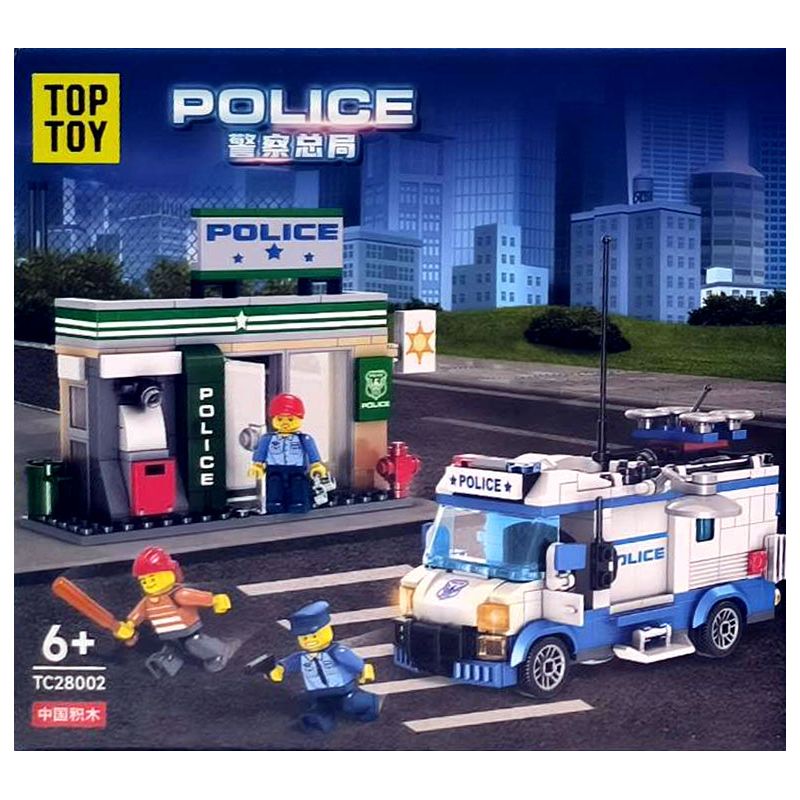 TOP TOY TC28002 28002 TRỤ SỞ CẢNH SÁT MANHUNT bộ đồ chơi xếp lắp ráp ghép mô hình City POLICE Thành Phố
