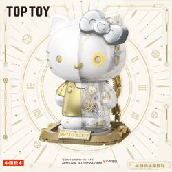 TOP TOY TC2045 2045 TC2060 2060 SANRIO THÂN HÌNH BẠCH KIM HELLO KITTY CYBORG bộ đồ chơi xếp lắp ráp ghép mô hình HELLO KITTY WHITE GOLDEN BIG FIGURE 400 khối