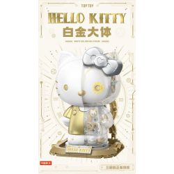 TOP TOY TC2045 2045 TC2060 2060 SANRIO THÂN HÌNH BẠCH KIM HELLO KITTY CYBORG bộ đồ chơi xếp lắp ráp ghép mô hình HELLO KITTY WHITE GOLDEN BIG FIGURE 400 khối