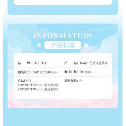 TOP TOY TC2042 2042 NẾU ĐẾN NANCI ĐỂ NGẮM THƠ HOA HANAMI YOUTING bộ đồ chơi xếp lắp ráp ghép mô hình 500 khối