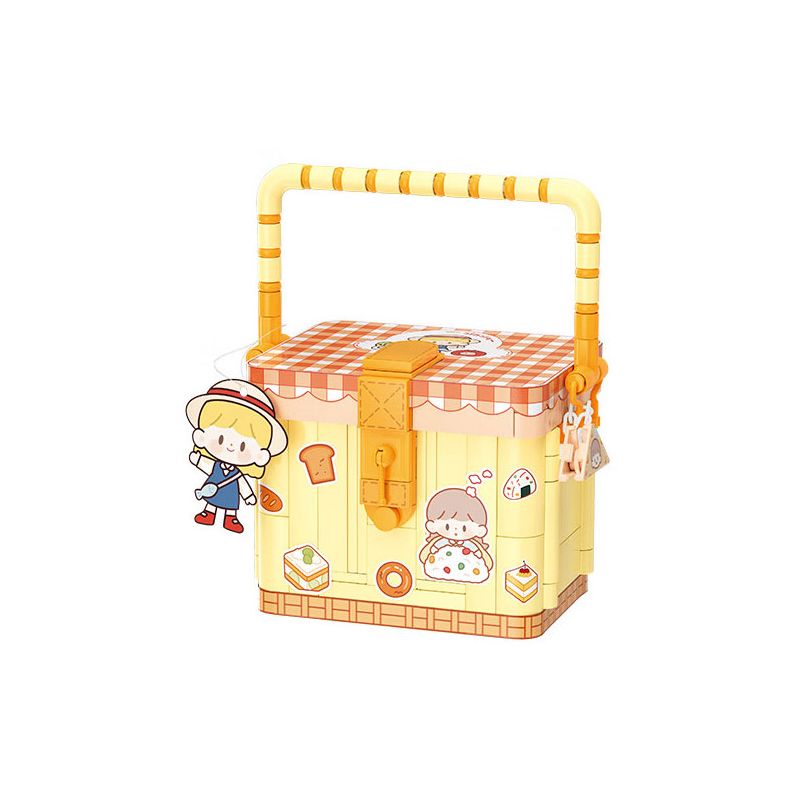 WEKKI 516505 CHIẾC TÚI LUÔN THAY ĐỔI CỦA KING ZHUO GIỎ DÃ NGOẠI AZHUO bộ đồ chơi xếp lắp ráp ghép mô hình