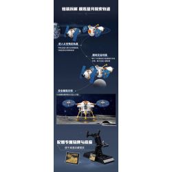 KEEPPLEY K10233 10233 KẾ HOẠCH HẠ CÁNH LÊN MẶT TRĂNG TÀU VŨ TRỤ CÓ NGƯỜI LÁI THẾ HỆ MỚI ĐỔ BỘ bộ đồ chơi xếp lắp ráp ghép mô hình City Thành Phố 572 khối
