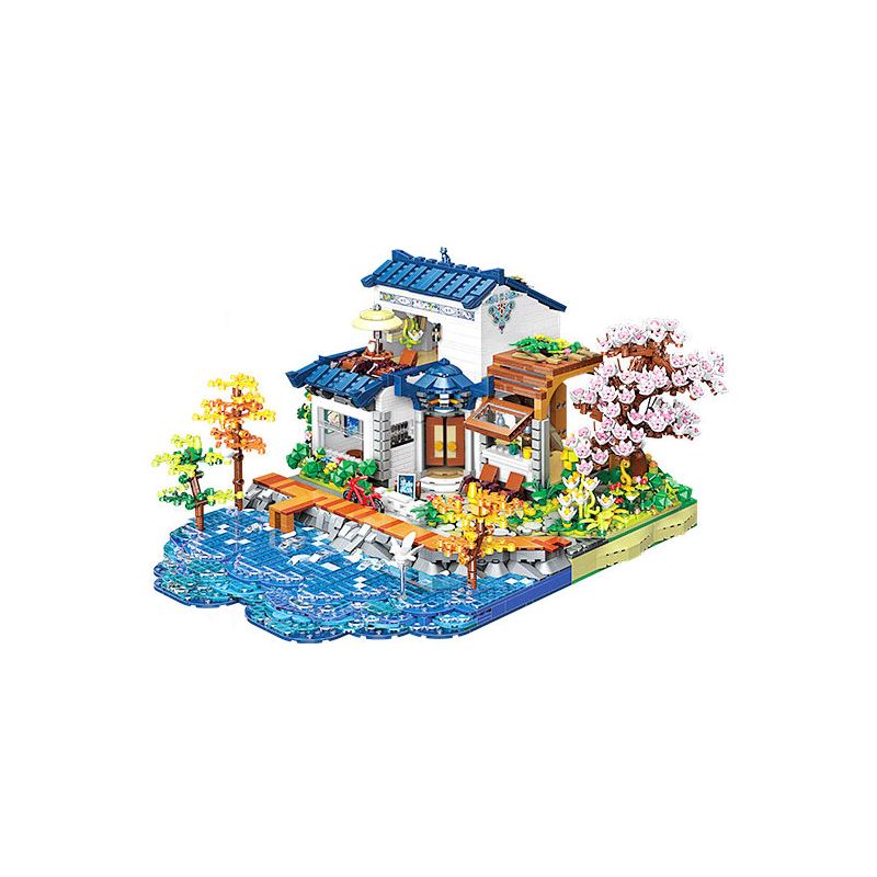 KEEPPLEY K18004 18004 ĐẠI LÝ TUYỆT VỜI HOA THƯỢNG QUAN bộ đồ chơi xếp lắp ráp ghép mô hình Creator Sáng Tạo 3399 khối