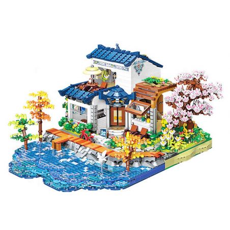 KEEPPLEY K18004 18004 ĐẠI LÝ TUYỆT VỜI HOA THƯỢNG QUAN bộ đồ chơi xếp lắp ráp ghép mô hình Creator Sáng Tạo 3399 khối