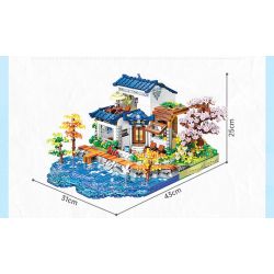 KEEPPLEY K18004 18004 ĐẠI LÝ TUYỆT VỜI HOA THƯỢNG QUAN bộ đồ chơi xếp lắp ráp ghép mô hình Creator Sáng Tạo 3399 khối