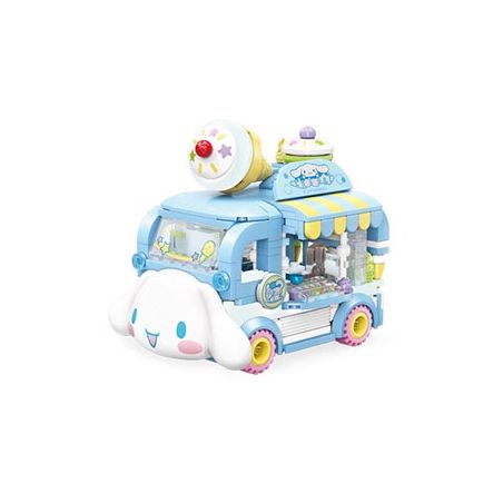 KEEPPLEY K20847 20847 SANRIO XE BÁN MÓN TRÁNG MIỆNG CHÓ TAI TO BÁNH PUDDING bộ đồ chơi xếp lắp ráp ghép mô hình Movie & Game SANRIO CHARACTERS Phim Và Trò Chơi 310 khối