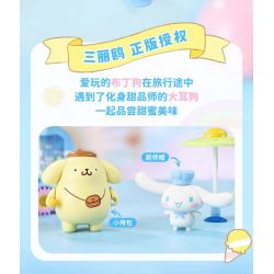 KEEPPLEY K20847 20847 SANRIO XE BÁN MÓN TRÁNG MIỆNG CHÓ TAI TO BÁNH PUDDING bộ đồ chơi xếp lắp ráp ghép mô hình Movie & Game SANRIO CHARACTERS Phim Và Trò Chơi 310 khối