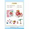 KEEPPLEY K20848 20848 SANRIO XE TẢI BURGER HELLO KITTY CHÓ PACHA bộ đồ chơi xếp lắp ráp ghép mô hình Movie & Game SANRIO CHARACTERS Phim Và Trò Chơi 340 khối