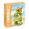 KEEPPLEY K28029 28029 CHẾ ĐỘ XEM PHỐ ĐẦY MÀU SẮC PHẦN 6 NHÀ HÀNG ĐÔNG NAM Á bộ đồ chơi xếp lắp ráp ghép mô hình 391 khối
