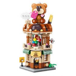 MINISO K28030 28030 KEEPPLEY K28030 28030 CHẾ ĐỘ XEM PHỐ ĐẦY MÀU SẮC PHẦN 6 NHÀ MÁY SÔ CÔ LA TRONG MƠ bộ đồ chơi xếp lắp ráp ghép mô hình 391 khối