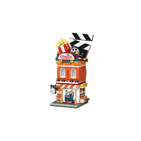 KEEPPLEY K28031 28031 CHẾ ĐỘ XEM PHỐ PHẦN 6 RẠP CHIẾU PHIM LỄ HỘI bộ đồ chơi xếp lắp ráp ghép mô hình 391 khối