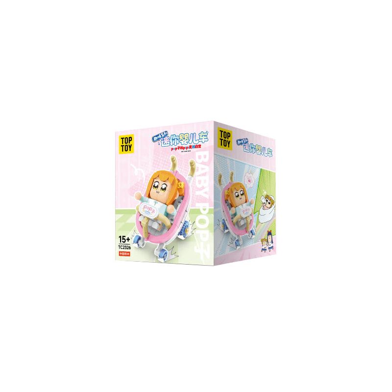 TOP TOY TC2326 2326 CUỘC SỐNG HÀNG NGÀY CỦA POPZI VÀ PIPI XE ĐẨY MINI bộ đồ chơi xếp lắp ráp ghép mô hình Movie & Game Phim Và Trò Chơi