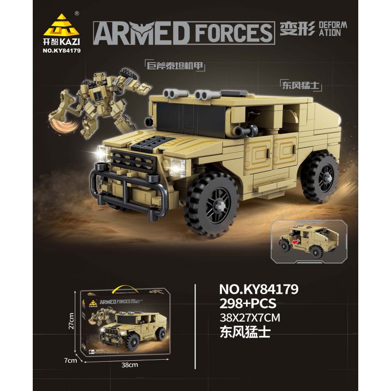 Kazi KY84179 84179 CƠ KHÍ BIẾN HÌNH CHIẾN BINH ĐÔNG PHONG TITAN RÌU KHỔNG LỒ bộ đồ chơi xếp lắp ráp ghép mô hình Military Army ARMED FORCES Quân Sự Bộ Đội 298 khối
