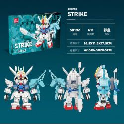 JIESTAR 58192 CHIẾN TRANH GIỮA CÁC VÌ SAO TẤN CÔNG bộ đồ chơi xếp lắp ráp ghép mô hình Movie & Game Phim Và Trò Chơi 611 khối