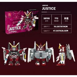 JIESTAR 58195 CHIẾN TRANH GIỮA CÁC VÌ SAO CÔNG LÝ bộ đồ chơi xếp lắp ráp ghép mô hình Movie & Game Phim Và Trò Chơi 772 khối