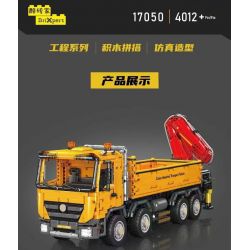 MouldKing 17050 Mould King 17050 CẦN CẨU TỰ HÀNH ACTROS bộ đồ chơi xếp lắp ráp ghép mô hình Technic ACTROS SELF-LOADING CRANE Kỹ Thuật Công Nghệ Cao Mô Hình Phương Tiện 4012 khối