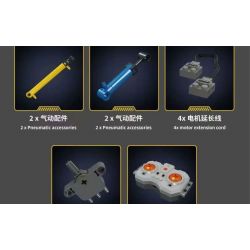 MouldKing 17050 Mould King 17050 CẦN CẨU TỰ HÀNH ACTROS bộ đồ chơi xếp lắp ráp ghép mô hình Technic ACTROS SELF-LOADING CRANE Kỹ Thuật Công Nghệ Cao Mô Hình Phương Tiện 4012 khối