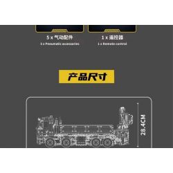MouldKing 17050 Mould King 17050 CẦN CẨU TỰ HÀNH ACTROS bộ đồ chơi xếp lắp ráp ghép mô hình Technic ACTROS SELF-LOADING CRANE Kỹ Thuật Công Nghệ Cao Mô Hình Phương Tiện 4012 khối
