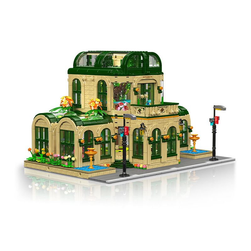 MouldKing 16057 Mould King 16057 VƯỜN BÁCH THẢO MÁI VÒM bộ đồ chơi xếp lắp ráp ghép mô hình Creator DOME BOTANISCHER GARTEN Sáng Tạo 3383 khối