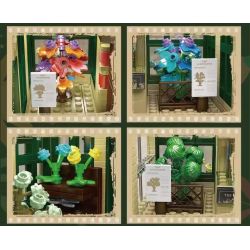 MouldKing 16057 Mould King 16057 VƯỜN BÁCH THẢO MÁI VÒM bộ đồ chơi xếp lắp ráp ghép mô hình Creator DOME BOTANISCHER GARTEN Sáng Tạo 3383 khối