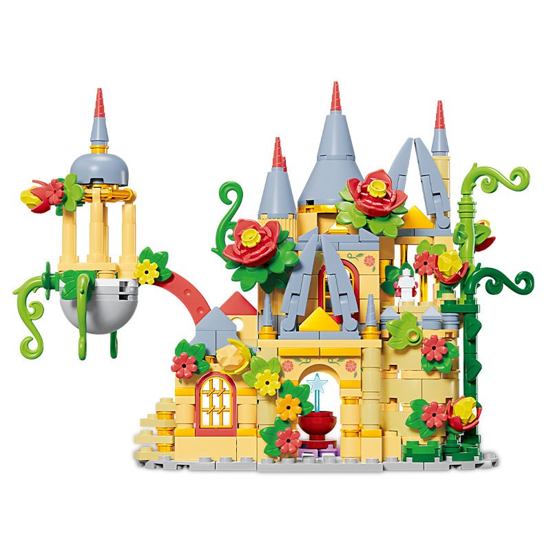 Kazi KY81136 81136 THÀNH PHỐ HOA 8 MẪU KHU VƯỜN BÍ MẬT CỔNG TƯỜNG DÂY LEO CẦU THANG UỐN LƯỢN BẬU CỬA SỔ THƠM NGÁT GÁC MÁI LÃNG MẠN bộ đồ chơi xếp lắp ráp ghép mô hình FLOWER CITY SERIES 418 khối
