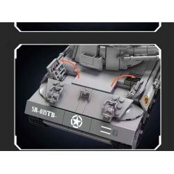 MouldKing 20032 Mould King 20032 PHÁO CHỐNG TĂNG M18 HELLCAT bộ đồ chơi xếp lắp ráp ghép mô hình Military Army M18 HELLCAT TANK DESTROYER Quân Sự Bộ Đội 971 khối