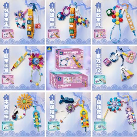 Kazi KY81134 81134 MẶT DÂY CHUYỀN NỮ 8 KIỂU ĐIỀU TỐT XẢY RA CHÚC MAY MẮN ĂN NHIỀU MÀ KHÔNG TĂNG CÂN VẬN ĐẾN VỚI BẠN CÓ TỶ TÀI BÌNH YÊN VÀ VUI VẺ CẢM THẤY NHƯ CÁ GẶP NƯỚC XOAY CHUYỂN TÌNH THẾ bộ đồ chơi xếp lắp ráp ghép mô hình Arts & Crafts 746 khối