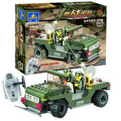 Kazi KY86001 86001 LỰC LƯỢNG HIỆN TRƯỜNG XE TRINH SÁT LAND ROVER bộ đồ chơi xếp lắp ráp ghép mô hình Military Army FIELD ARMY Quân Sự Bộ Đội 141 khối