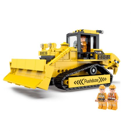 LE YI 88036 MÁY ỦI 036 bộ đồ chơi xếp lắp ráp ghép mô hình City Thành Phố 452 khối