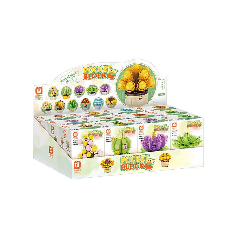 FORANGE FC8141 8141 CHẬU CÂY TINY 12 KIỂU bộ đồ chơi xếp lắp ráp ghép mô hình Creator Sáng Tạo 697 khối