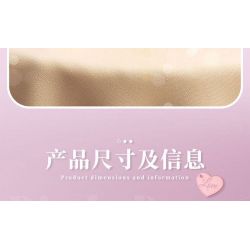 DUOMAIKA D1312 1312 ĐÊM NAY NHƯ MỘT GIẤC MƠ LÃNG MẠN HOA GẤU bộ đồ chơi xếp lắp ráp ghép mô hình Arts & Crafts PINK BEAR 1200 khối