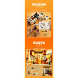 LUMIBRICKS FUNWHOLE F9032 9032 RV BÃI BIỂN bộ đồ chơi xếp lắp ráp ghép mô hình Creator TRAVEL TRAILER Sáng Tạo 1325 khối