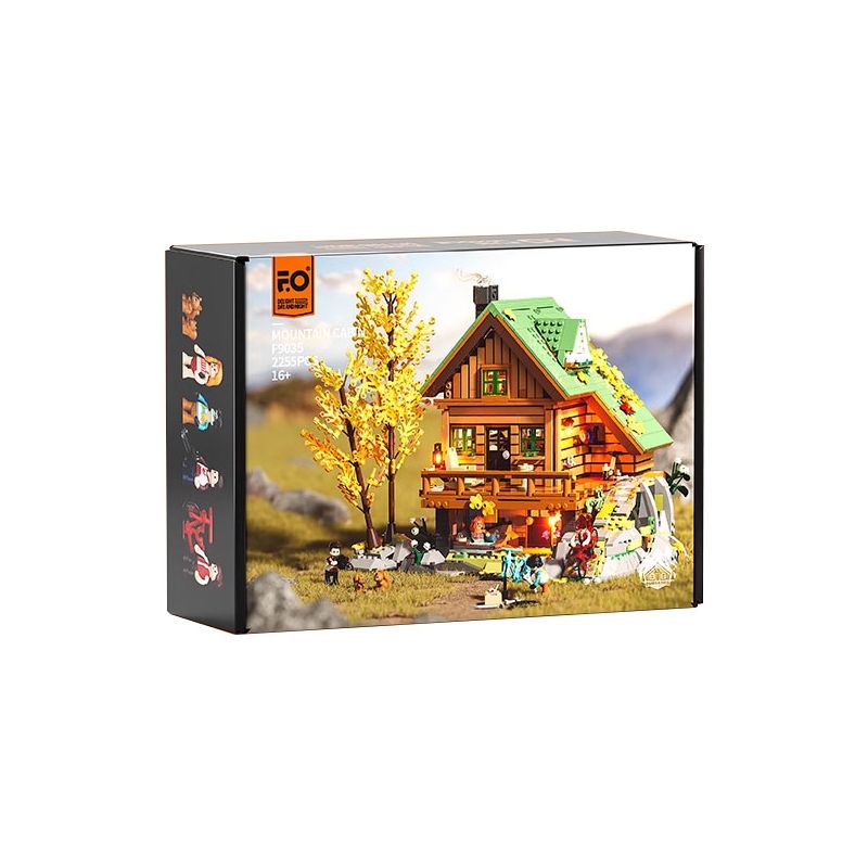 LUMIBRICKS FUNWHOLE F9035 9035 TÚP LỀU TRÊN NÚI bộ đồ chơi xếp lắp ráp ghép mô hình Creator Sáng Tạo 2255 khối