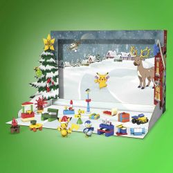 MEGA BLOKS GYG99 LỊCH NGHỈ LỄ POKÉMON bộ đồ chơi xếp lắp ráp ghép mô hình Creator POKÉMON HOLIDAY CALENDAR Sáng Tạo 225 khối