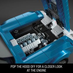 MEGA BLOKS HWW23 HOT WHEELS CORVETTE GRAND SPORT bộ đồ chơi xếp lắp ráp ghép mô hình Creator HOT WHEELS 63 CORVETTE GRAND SPORT RACE CAR Sáng Tạo 1060 khối