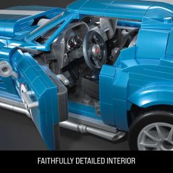 MEGA BLOKS HWW23 HOT WHEELS CORVETTE GRAND SPORT bộ đồ chơi xếp lắp ráp ghép mô hình Creator HOT WHEELS 63 CORVETTE GRAND SPORT RACE CAR Sáng Tạo 1060 khối