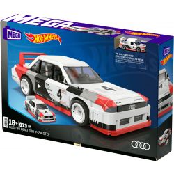MEGA BLOKS HRY20 HOT WHEELS AUDI 90 QUATTRO IMSA GTO bộ đồ chơi xếp lắp ráp ghép mô hình Creator Sáng Tạo 973 khối