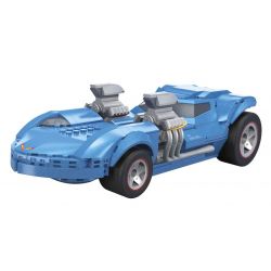MEGA BLOKS HKV07 BÁNH XE NÓNG TWIN MILL bộ đồ chơi xếp lắp ráp ghép mô hình Creator HOT WHEELS TWIN MILL Sáng Tạo 635 khối