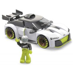 MEGA BLOKS HKF93 BÁNH XE NÓNG AUDI R8 LMS GT2 bộ đồ chơi xếp lắp ráp ghép mô hình Speed Champions Racing Cars HOT WHEELS AUDI R8 LMS GT2 Đua Xe Công Thức 73 khối