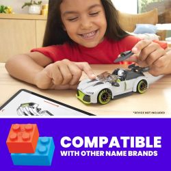MEGA BLOKS HKF93 BÁNH XE NÓNG AUDI R8 LMS GT2 bộ đồ chơi xếp lắp ráp ghép mô hình Speed Champions Racing Cars HOT WHEELS AUDI R8 LMS GT2 Đua Xe Công Thức 73 khối