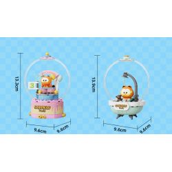 PANTASY 86802 QUẢ CẦU PHA LÊ GIA ĐÌNH GARFIELD BỒN TẮM BONG BÓNG SIÊU THOẢI MÁI bộ đồ chơi xếp lắp ráp ghép mô hình Movie & Game GARFIELD FAMILY Phim Và Trò Chơi 300 khối