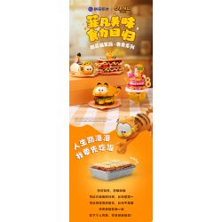 PANTASY 86805 MÓN ĂN GIA ĐÌNH GARFIELD BURGER BÒ MỸ bộ đồ chơi xếp lắp ráp ghép mô hình Movie & Game GARFIELD FAMILY Phim Và Trò Chơi 300 khối