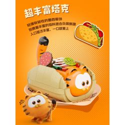 PANTASY 86808 MÓN ĂN GIA ĐÌNH GARFIELD TACO SIÊU GIÀU bộ đồ chơi xếp lắp ráp ghép mô hình Movie & Game GARFIELD FAMILY Phim Và Trò Chơi 300 khối
