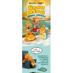 PANTASY 86809 CỖ MÁY VUI NHỘN CỦA GIA ĐÌNH GARFIELD CHIẾC TỦ LẠNH KHỔNG LỒ bộ đồ chơi xếp lắp ráp ghép mô hình Movie & Game GARFIELD FAMILY Phim Và Trò Chơi 300 khối
