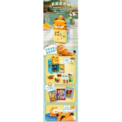 PANTASY 86809 CỖ MÁY VUI NHỘN CỦA GIA ĐÌNH GARFIELD CHIẾC TỦ LẠNH KHỔNG LỒ bộ đồ chơi xếp lắp ráp ghép mô hình Movie & Game GARFIELD FAMILY Phim Và Trò Chơi 300 khối