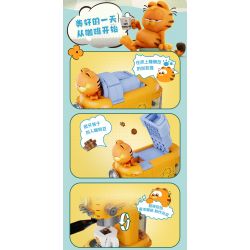 PANTASY 86809 CỖ MÁY VUI NHỘN CỦA GIA ĐÌNH GARFIELD CHIẾC TỦ LẠNH KHỔNG LỒ bộ đồ chơi xếp lắp ráp ghép mô hình Movie & Game GARFIELD FAMILY Phim Và Trò Chơi 300 khối