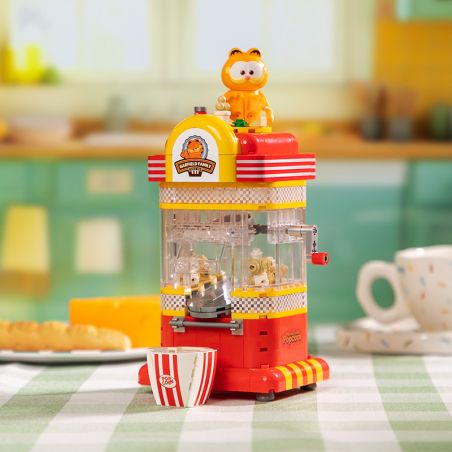 PANTASY 86810 MÁY GIẢI TRÍ GIA ĐÌNH GARFIELD LÀM BỎNG NGÔ CỔ ĐIỂN bộ đồ chơi xếp lắp ráp ghép mô hình Movie & Game GARFIELD FAMILY Phim Và Trò Chơi 300 khối