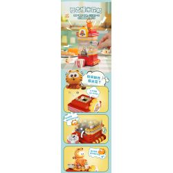 PANTASY 86810 MÁY GIẢI TRÍ GIA ĐÌNH GARFIELD LÀM BỎNG NGÔ CỔ ĐIỂN bộ đồ chơi xếp lắp ráp ghép mô hình Movie & Game GARFIELD FAMILY Phim Và Trò Chơi 300 khối