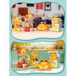 PANTASY 86810 MÁY GIẢI TRÍ GIA ĐÌNH GARFIELD LÀM BỎNG NGÔ CỔ ĐIỂN bộ đồ chơi xếp lắp ráp ghép mô hình Movie & Game GARFIELD FAMILY Phim Và Trò Chơi 300 khối