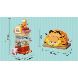 PANTASY 86811 NHỮNG CỖ MÁY VUI NHỘN CỦA GIA ĐÌNH GARFIELD TOAST DRIVER bộ đồ chơi xếp lắp ráp ghép mô hình Movie & Game GARFIELD FAMILY Phim Và Trò Chơi 300 khối